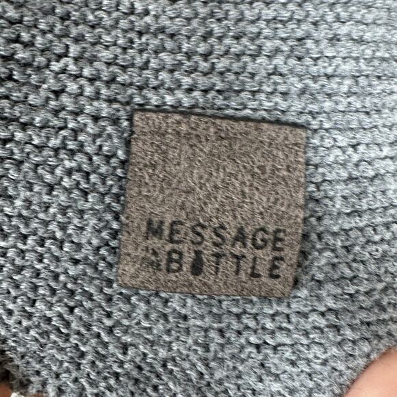 Message In The Bottle (Spain) Sweater 9 Months Gray Cotton Cashmere Cardigan - Picture 4 of 7